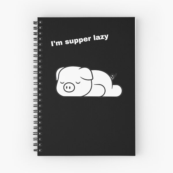 Item preview, “Snooze Oink Repeat: The Adventures of a Supper Lazy Pig” designed and sold by InkImagination1.
