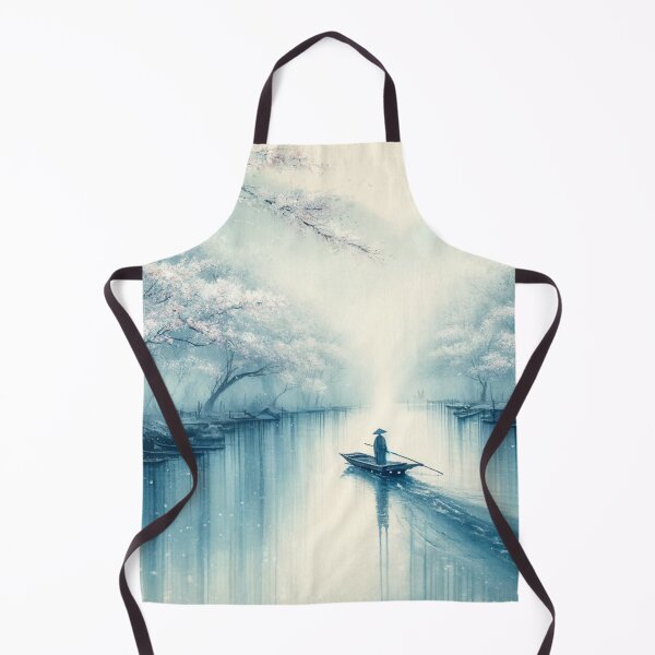 Item preview, Ronin rowing a small boat under the cherry blossoms designed and sold by k-ta1104.
