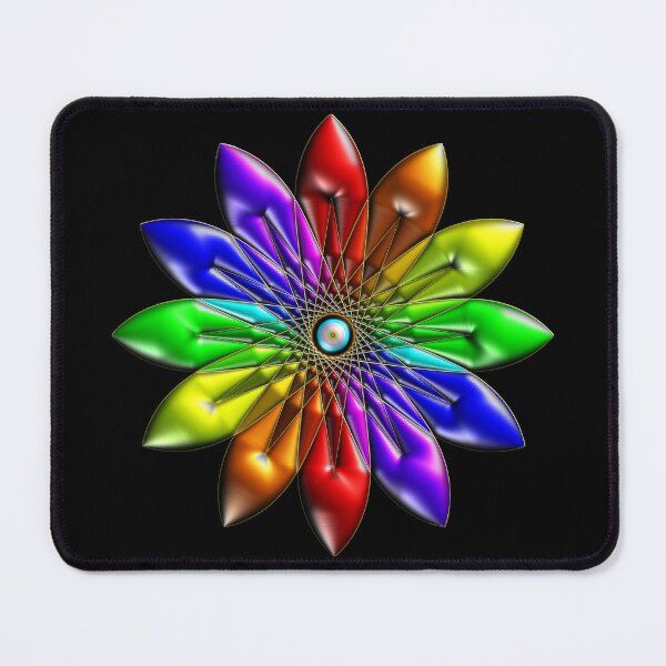 Item preview, Stained Glass Color Wheel Pride Blossom Mandala designed and sold by FalcoSkyWolf.