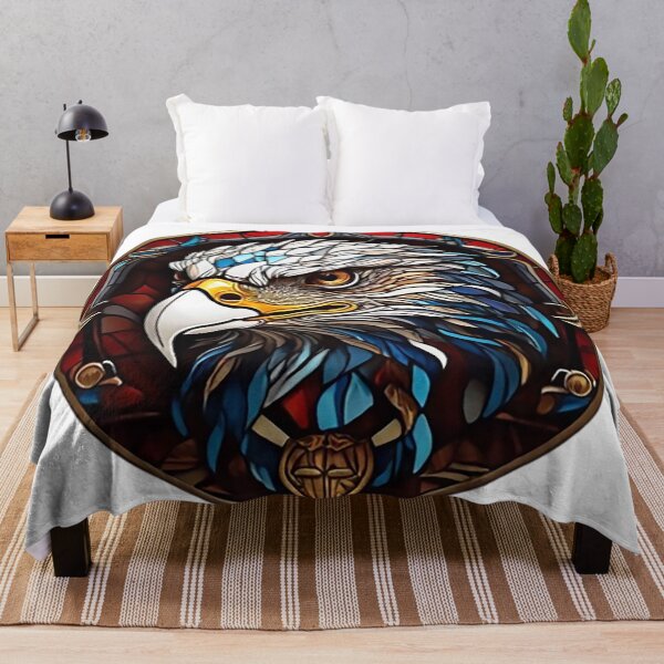 Item preview, EAGLE PORTRAIT IN STAINED GLASS designed and sold by likbatonboot.