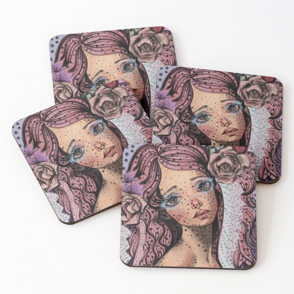 Item preview, Et Elle Dit Tendrement De Ses Yeux Gris art print designed and sold by Salem Winter .