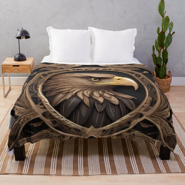 Item preview, VINTAGE EAGLE PORTRAIT designed and sold by likbatonboot.
