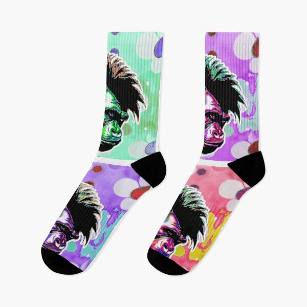 Item preview, Cool colorful gorilla pop art print  designed and sold by Roxburylane.