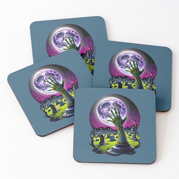 Item preview, Zombie Hand Cemetery With A Full Moon designed and sold by TheArtOfPat.