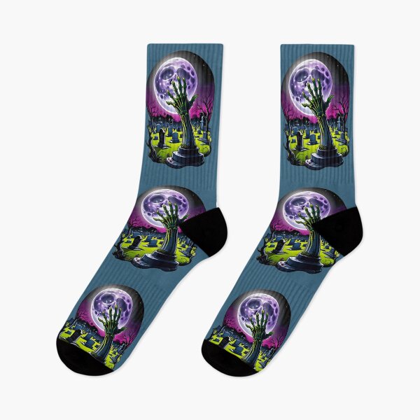 Item preview, Zombie Hand Cemetery With A Full Moon designed and sold by TheArtOfPat.