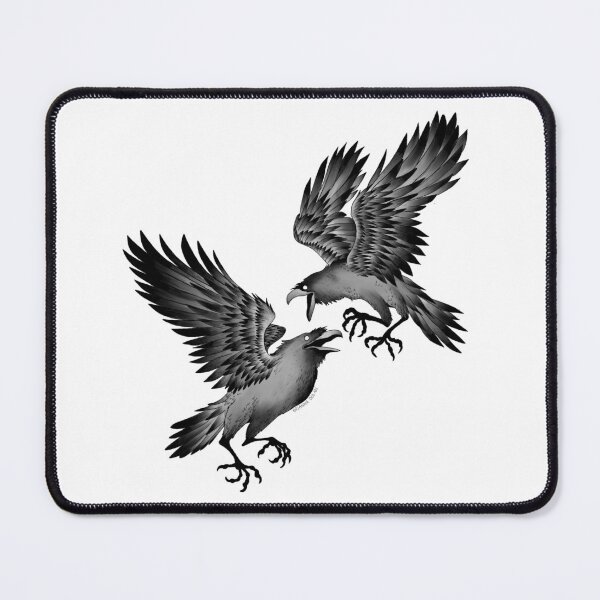 Item preview, Huginn and Muninn Odin's Ravens designed and sold by bridolanart.