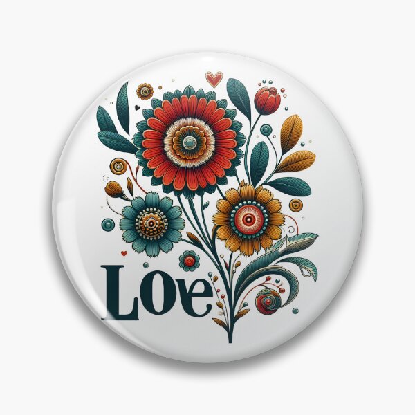 Item preview, Vintage and colorful floral love designed and sold by LV-creator.