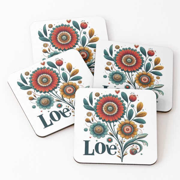 Item preview, Vintage and colorful floral love designed and sold by LV-creator.