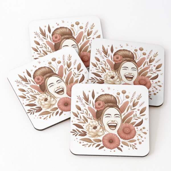 Item preview, Botanical Bliss: Woman in Floral Embrace Illustration designed and sold by FarBeyound.