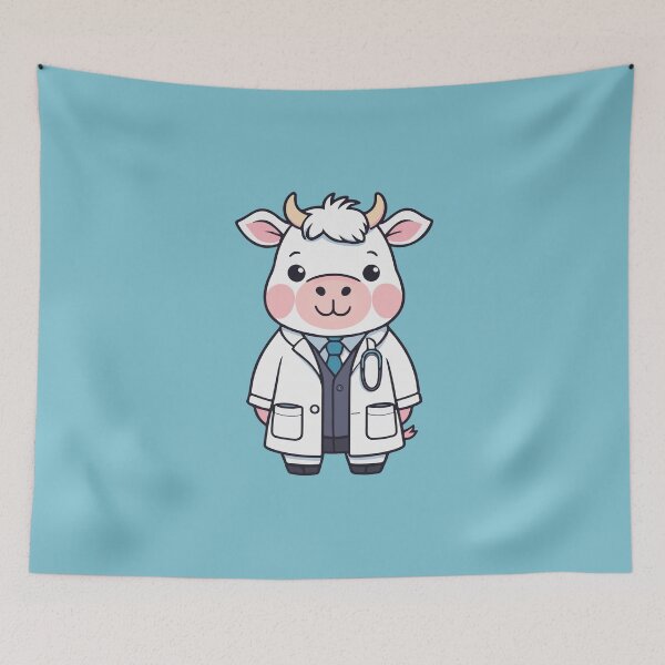 Item preview, Dr. Cow cute funny doctor cow designed and sold by Atlantico54.