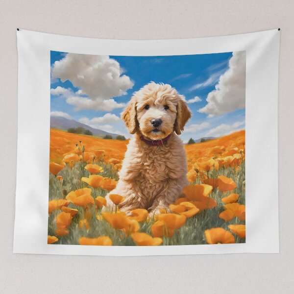 Item preview, California Poppy Goldendoodle Puppy designed and sold by Fredster1966.
