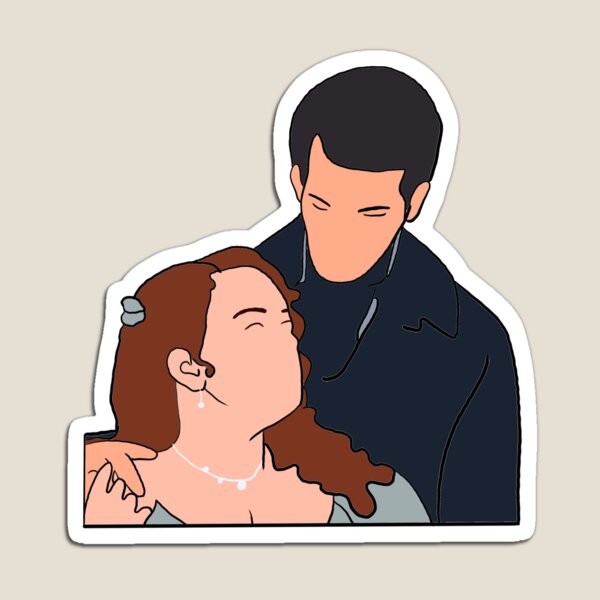 Aperçu de l'œuvre La Chronique des Bridgerton saison 3, scène miroir de Penelope et Colin créée et vendue par vyascreations.