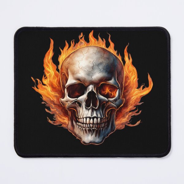 Item preview, Skull on fire designed and sold by StyleSketch.