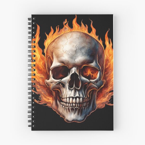 Item preview, Skull on fire designed and sold by StyleSketch.