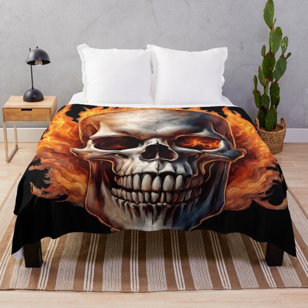 Item preview, Skull on fire designed and sold by StyleSketch.