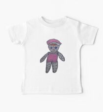 Pink-Plaid Doll Baby Tee