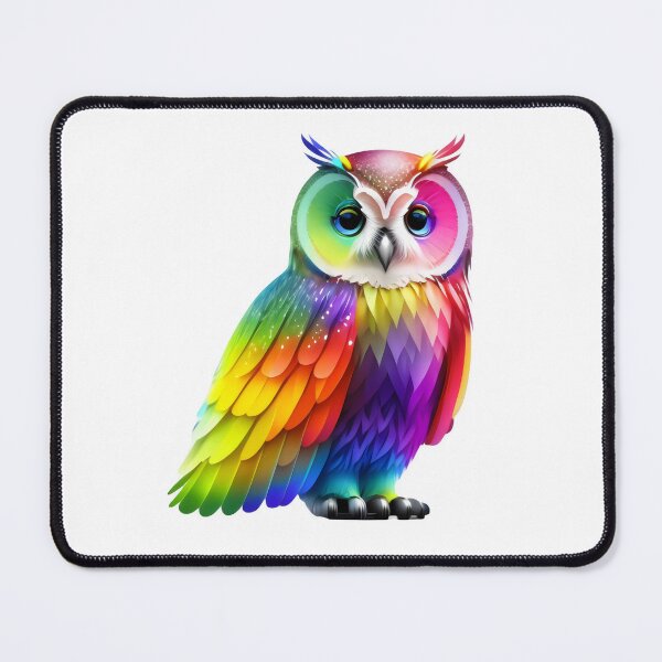 Item preview, Cute rainbow owl bird  designed and sold by Animalpetslover.
