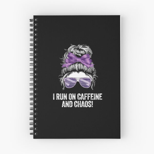 Item preview, CAFFEINE AND CHAOS hairbun energy mayhem coffee designed and sold by w1ckerman.