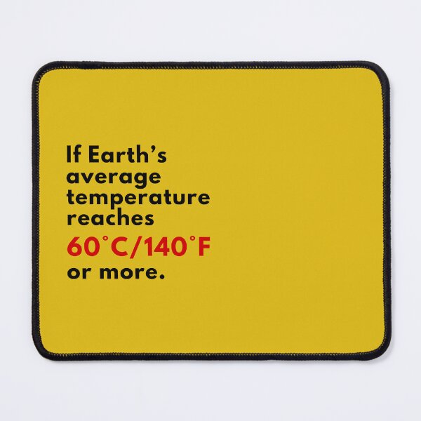 Item preview, Earth’s average temperature designed and sold by S9View.