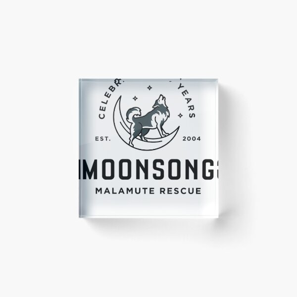 Item preview, Moonsong Malamute Rescue 20Th Anniversary Stacked Logo designed and sold by HassanAbdulma9.
