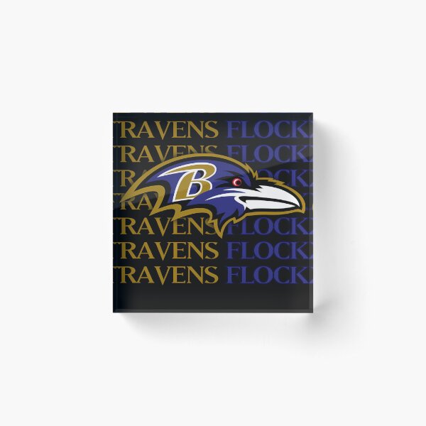 Item preview, Baltimore Ravens Head Ravens Flock designed and sold by BlancaBlasco5.