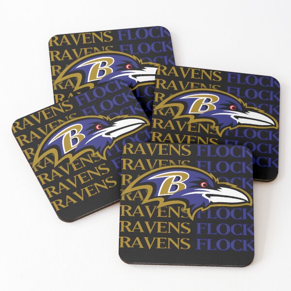 Item preview, Baltimore Ravens Head Ravens Flock designed and sold by BlancaBlasco5.