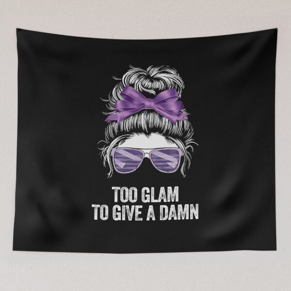 Item preview, TOO GLAM funny hairbun fabulous apathy chic posh designed and sold by w1ckerman.