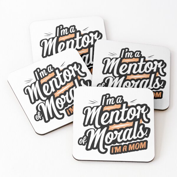 Item preview, Inspirational Mom T-Shirt, Mentor of Morals Quote Tee, Black and Orange Graphic Shirt, Mother's Day Gift, Empowering Women Apparel designed and sold by Zeng-Graphics.