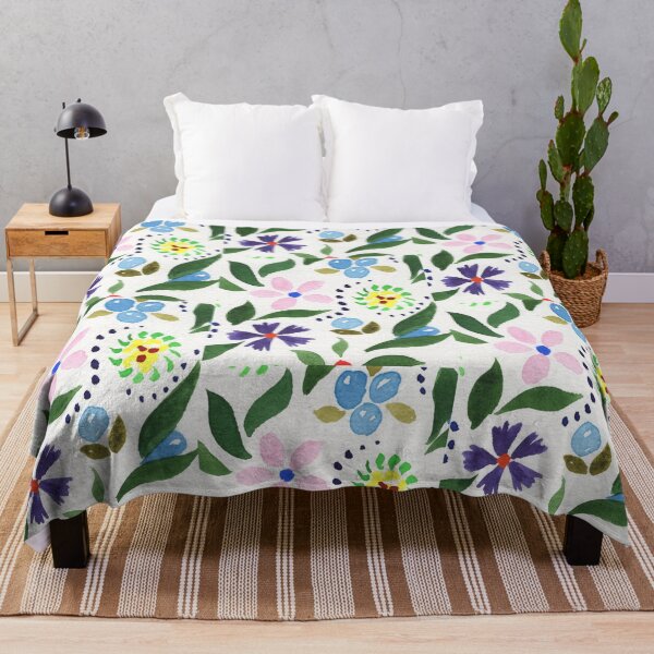 Item preview, Various Floral Leaves Petals Dots And Seeds Watercolor Pattern III designed and sold by Irina Sztukowski.