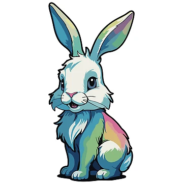 Artwork thumbnail, Colorful Rabbit Vector Design by Cre8iveSkill