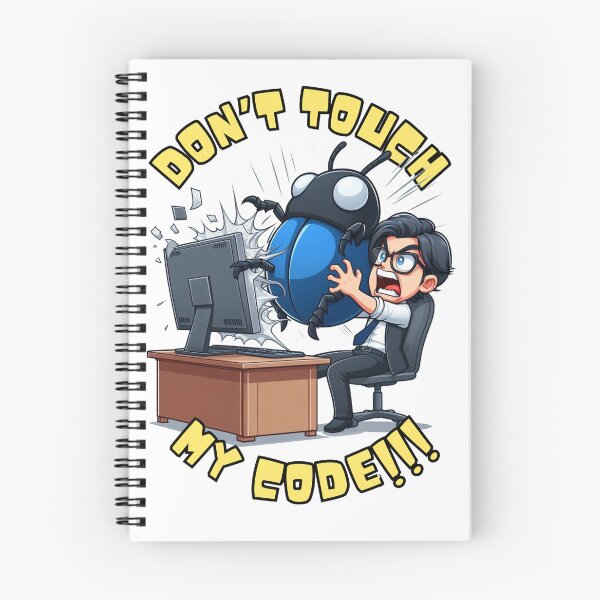 Item preview, Funny cartoon software engineer humor don't touch my code designed and sold by TiredEngineer86.