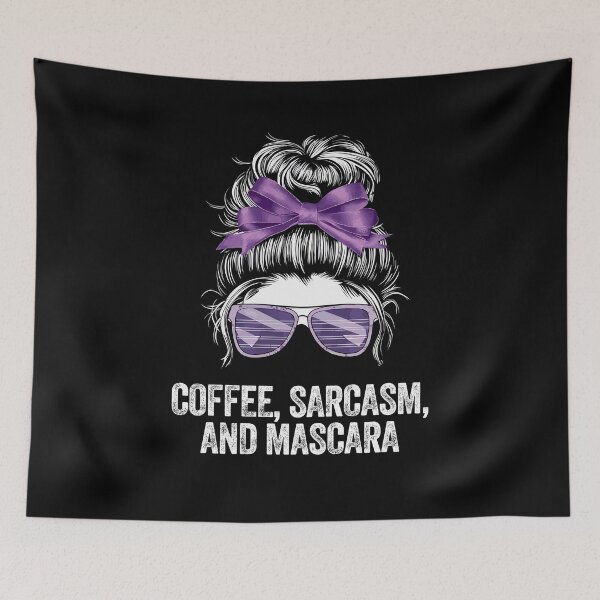Aperçu de l'œuvre COFFEE SARCASM MASCARA mornings wit caffeine lashes glam créée et vendue par w1ckerman.