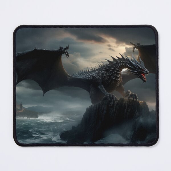 Item preview, Dark Fantasy Landscape - Epic Dark Fantasy Dragon designed and sold by Fantasy Masterpiece.