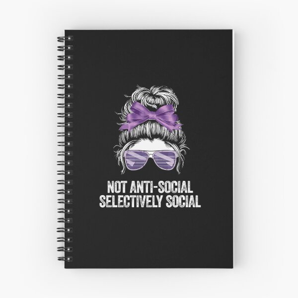 Item preview, ANTI-SOCIAL solitary quiet loner independent aloof designed and sold by w1ckerman.