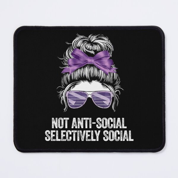 Item preview, ANTI-SOCIAL solitary quiet loner independent aloof designed and sold by w1ckerman.