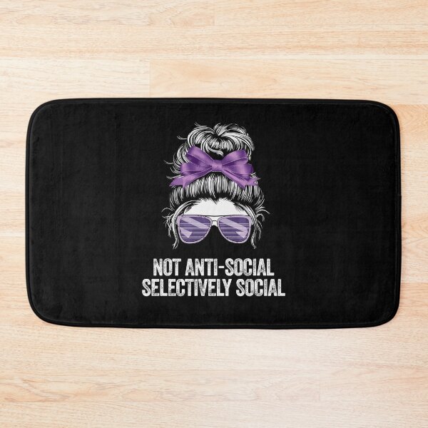 Item preview, ANTI-SOCIAL solitary quiet loner independent aloof designed and sold by w1ckerman.