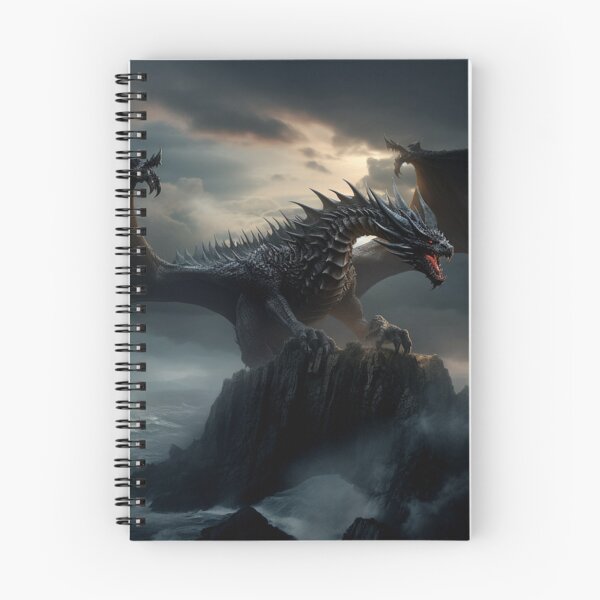 Item preview, Dark Fantasy Art - Dragon and Rough Seas designed and sold by Fantasy Masterpiece.