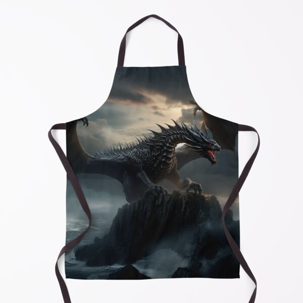 Item preview, Dark Fantasy Art - Dragon and Rough Seas designed and sold by Fantasy Masterpiece.