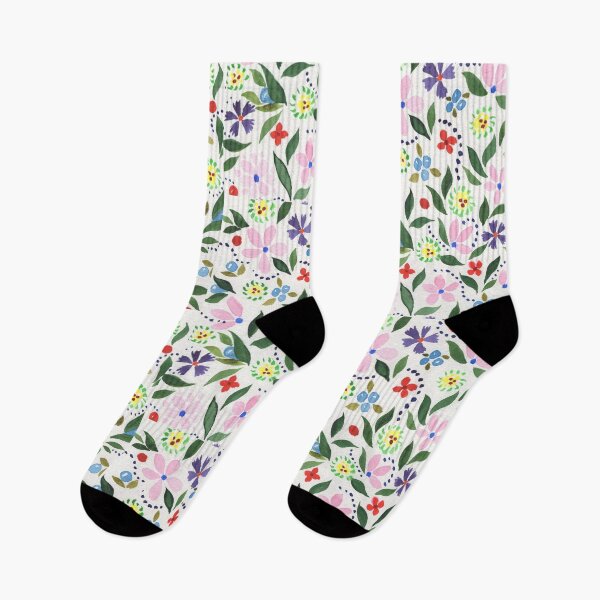 Item preview, Flowers Watercolor Minimalism Leaves Petals Dots Seeds Pattern I designed and sold by Irina Sztukowski.