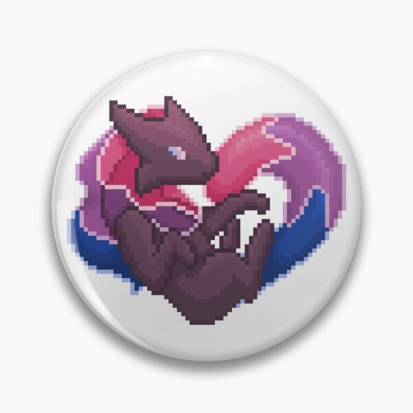 Item preview, Bisexual Pixel Heart Melog designed and sold by HauntedMelog.