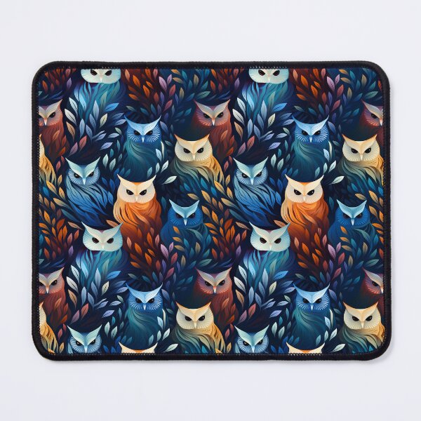 Item preview, Vibrant Abstract Owls designed and sold by Tabble-Dabble.