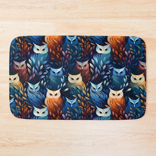 Item preview, Vibrant Abstract Owls designed and sold by Tabble-Dabble.