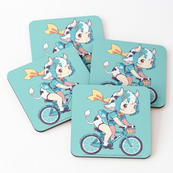 Item preview, Anime Cow Girl On Bicycle designed and sold by Atlantico54.
