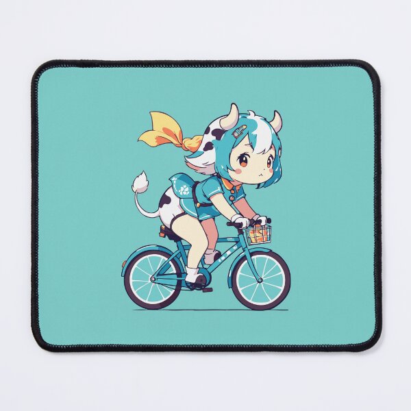 Item preview, Anime Cow Girl On Bicycle designed and sold by Atlantico54.