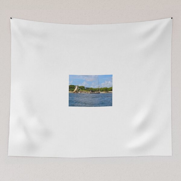 Item preview, Lamu Island - wooden fishing dhows in the distance designed and sold by exploramum.