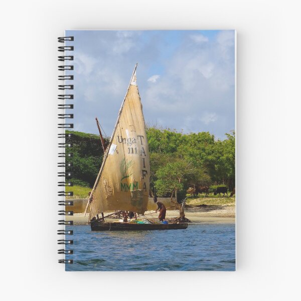 Item preview, Lamu Island - TAIFA - wooden fishing dhows off Lamu Island - colour designed and sold by exploramum.