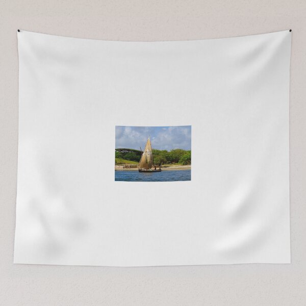 Item preview, Lamu Island - TAIFA - wooden fishing dhows off Lamu Island - colour designed and sold by exploramum.