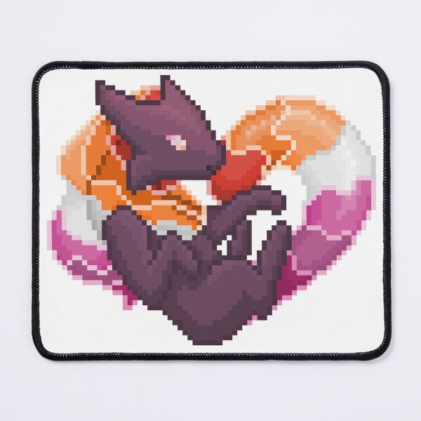 Item preview, Lesbian Pixel Heart Melog designed and sold by HauntedMelog.