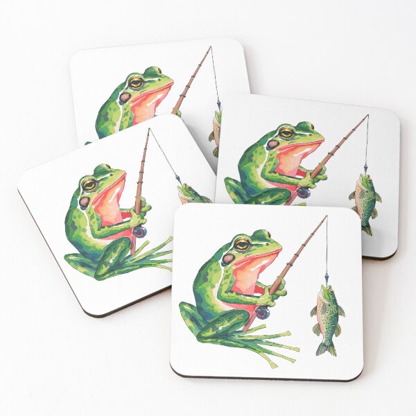 Item preview, Frog caught the fish designed and sold by MaateoDesign.
