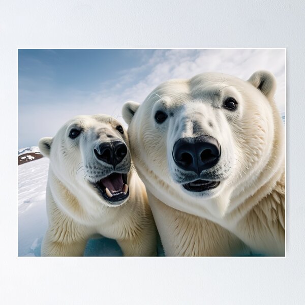 Item preview, Polar Bear Pals: Capturing Moments in a Selfie Snapshot designed and sold by RK - Shop.